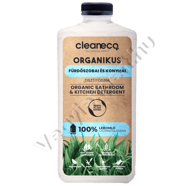 Clean Eco Organikus szaniter tisztító 1 L -Fürdőszobai és konyhai tisztítószer