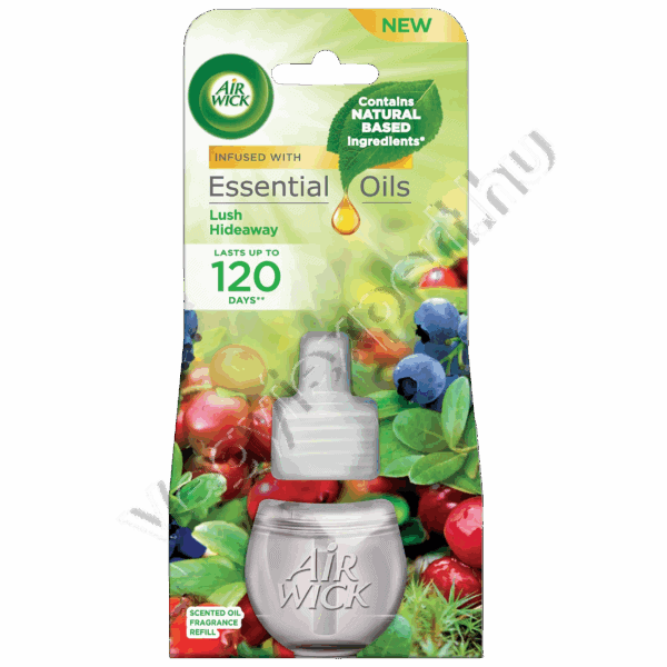 Air Wick Elektromos Illatosító Utántöltő Lush Hideaway 19 ml – Menekülj el a mindennapok elől egy trópusi menedékre!