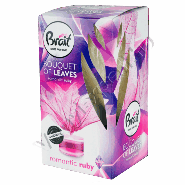 Brait Bouquet of Leaves Romantic Ruby 50 ml - Természetes Lakásillatosító Falevél Formájú Dekorációval
