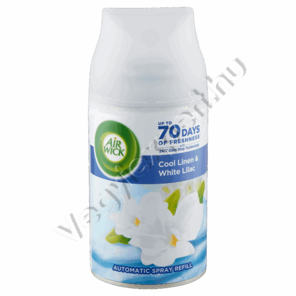 Air Wick Freshmatic Automata Légfrissítő Utántöltő Cool Linen & White Lilac 250 ml – Frissesség és elegancia minden pillanatban