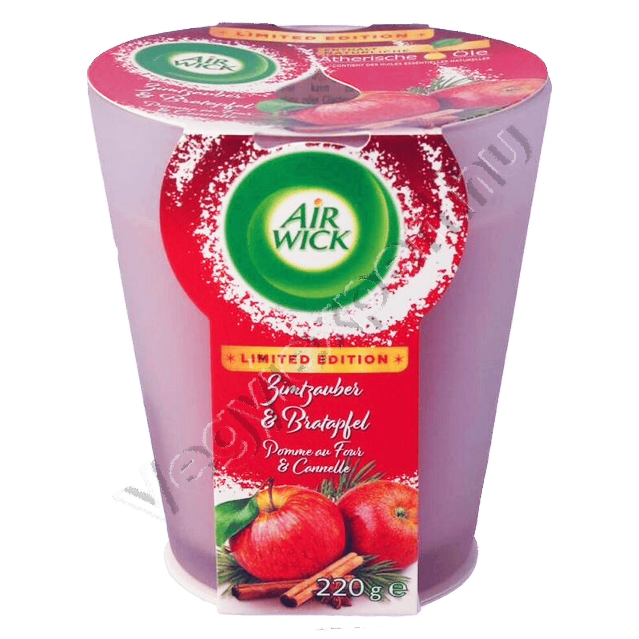 illatositok_109 Air Wick Fahéjas Sült Alma Illatú Gyertya 220 g – Limited Edition – A tökéletes őszi hangulat - Image 1