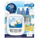 Ambi Pur 3volution elektromos illatpárologtató készülék + utántöltő Cotton Flower 20 ml