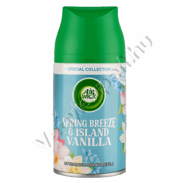 Air Wick Freshmatic Automata Légfrissítő Utántöltő Spring Breeze & Island Vanilla 250 ml – Frissesség és édes vanília minden permetben