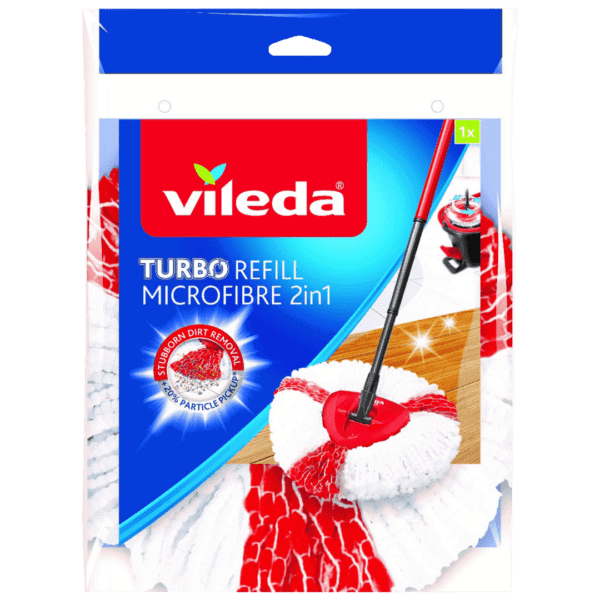 Vileda Turbo Refill 2 in 1 100% Microfibre
