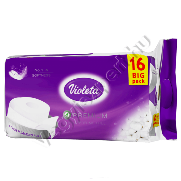 Violeta toalettpapír prémium fehér 3 rétegű 16 tekercs