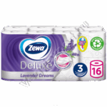Zewa Deluxe Toalettpapír Lavender Dreams 3 Rétegű 16 Tekercs – AquaTube®