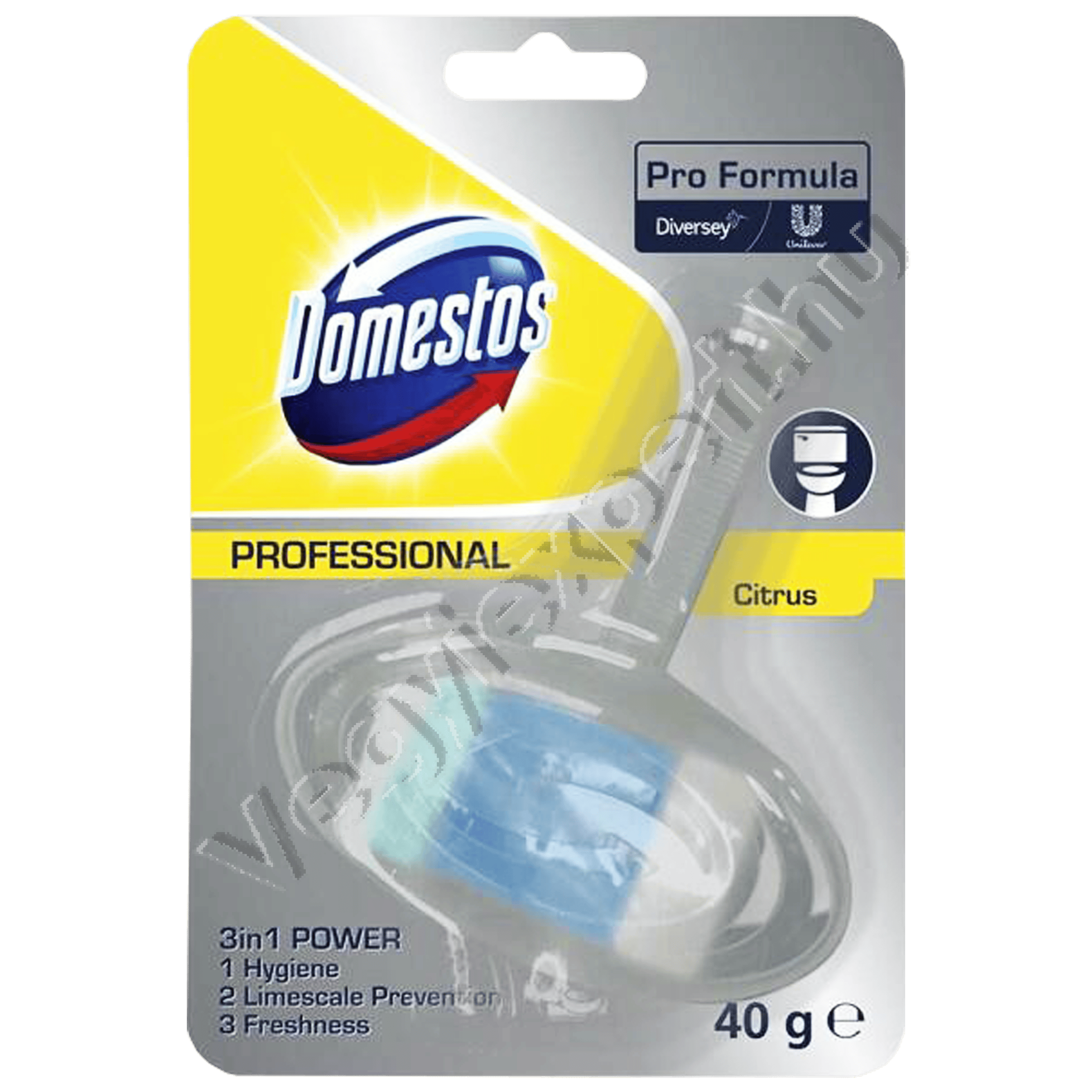 wcillatositok_001 Domestos Professional 3in1 WC frissítő Citrus 40 g - Image 1