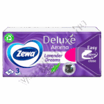 Zewa Deluxe Papír Zsebkendő Levendula – 3 rétegű, 90 db
