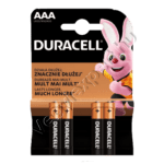 Duracell tartós ceruzaelem AAA 4 db