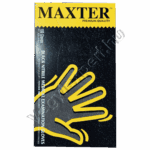 Maxter nitril prémium púdermentes fekete vizsgálókesztyű Medium 100 db