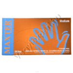 Maxter nitril prémium púder- és latexmentes narancs vizsgálókesztyű M 100 db