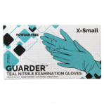 Guarder nitril prémium púdermentes kékeszöld vizsgálókesztyű X-Small 100 db