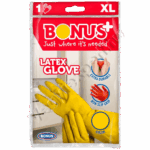 Bonus háztartási gumikesztyű XL-es sárga 1 pár