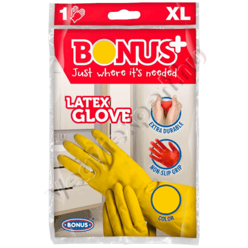 Bonus háztartási gumikesztyű XL-es sárga 1 pár