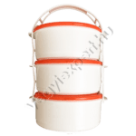 Három részes ételhordó