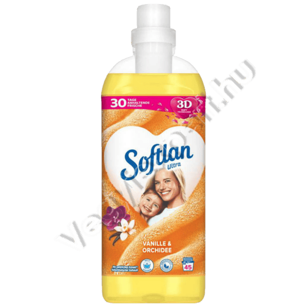 Softlan Öblítőkoncentrátum Vanille & Orchidee Ultra 3D – 1 L  Kényeztesd ruháidat a Softlan által nyújtott luxussal!