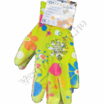 Mintás kerti kesztyű csúszásmentes S-es 1 pár