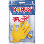 Bonus háztartási gumikesztyű L-es sárga 1 pár
