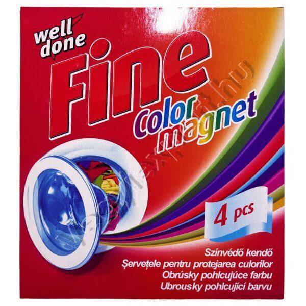 Well done Fine color magnet színfogó kendő 4 db