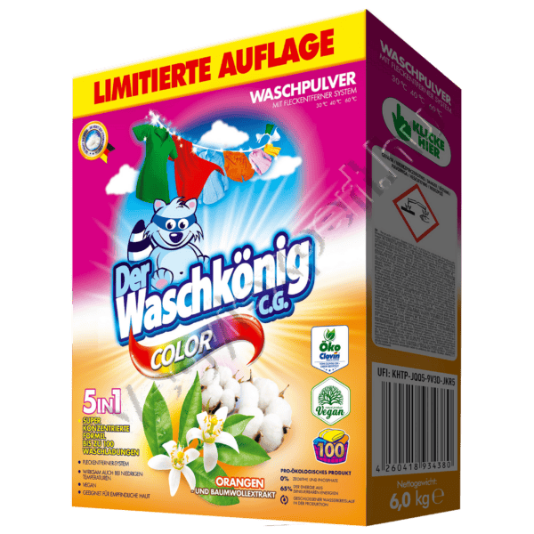 Der Waschkönig mosópor color 6 kg