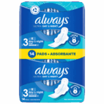 Always ultra day & night egészségügyi betét 14 db