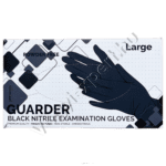 Guarder black nitril prémium púdermentes vizsgálókesztyű 3,6 g/db L 100 db