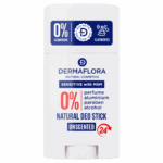 Dermaflora Natural Deo Stick Sensitive 50 ml – Gyengéd Védelem Érzékeny Bőrre, MSM-mel