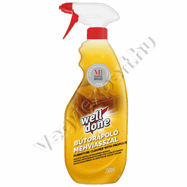 Well Done Bútorápoló Méhviasszal – 750 ml  Tökéletes ápolás és védelem bútorainak!
