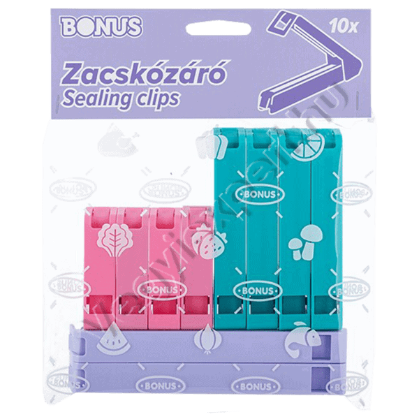 Bonus Zacskózáró Csipesz – 10 db