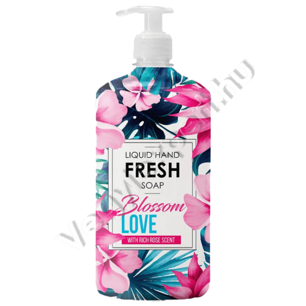 Fresh Soap Blossom Love Folyékony Kézmosó, 1 L – Gazdag Rózsaillat