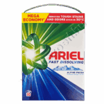 Ariel Fast Dissolving Mountain Spring mosópor 4,4 kg – Hatékony folteltávolítás hideg és rövid mosási ciklusokban is