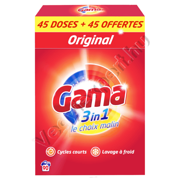 Gama 3 az 1-ben Original mosópor 5,85 kg