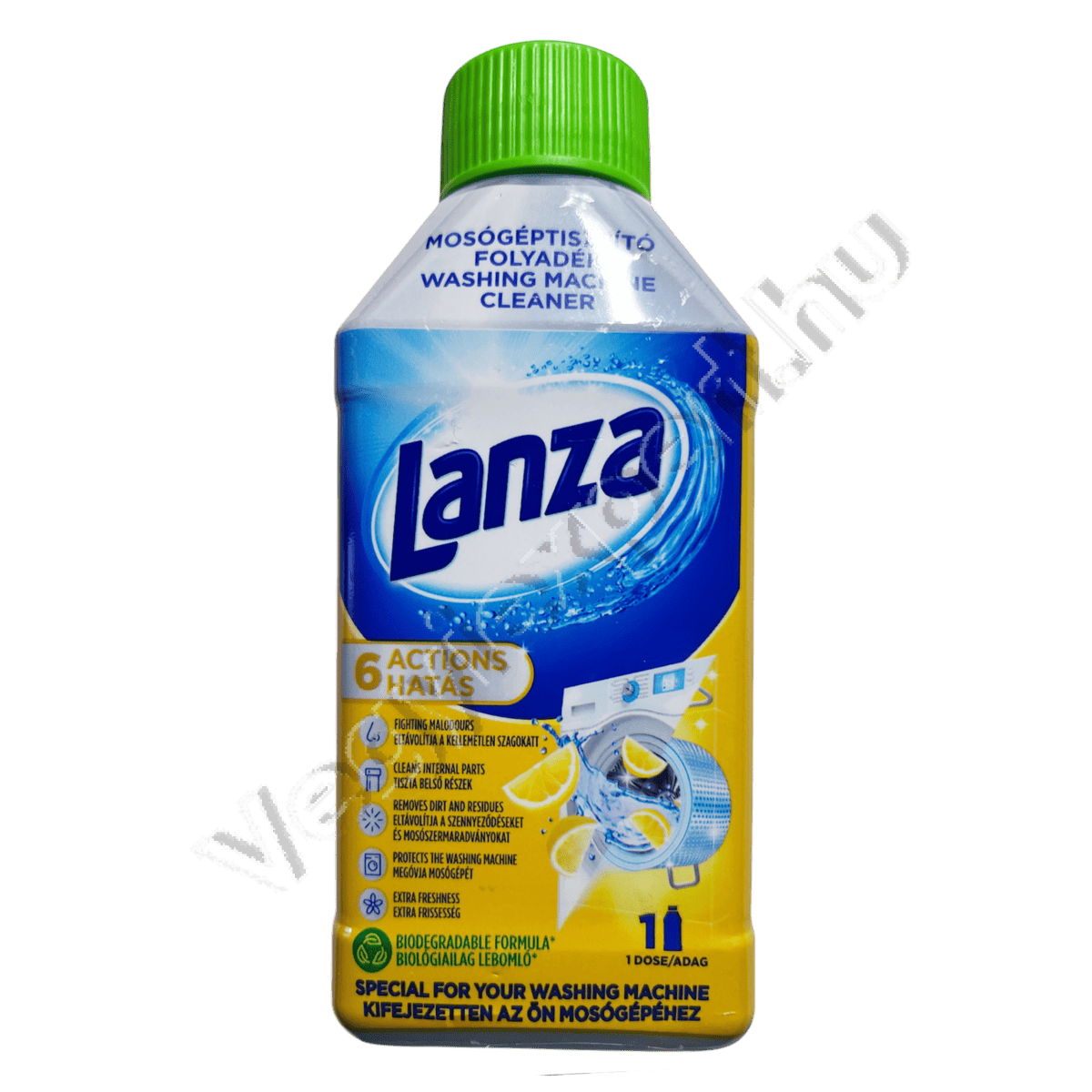 mosoporokegyeb_042 Lanza Citrus Mosógéptisztító – 250 ml – 6 az 1-ben hatás a makulátlan tisztaságért - Image 1