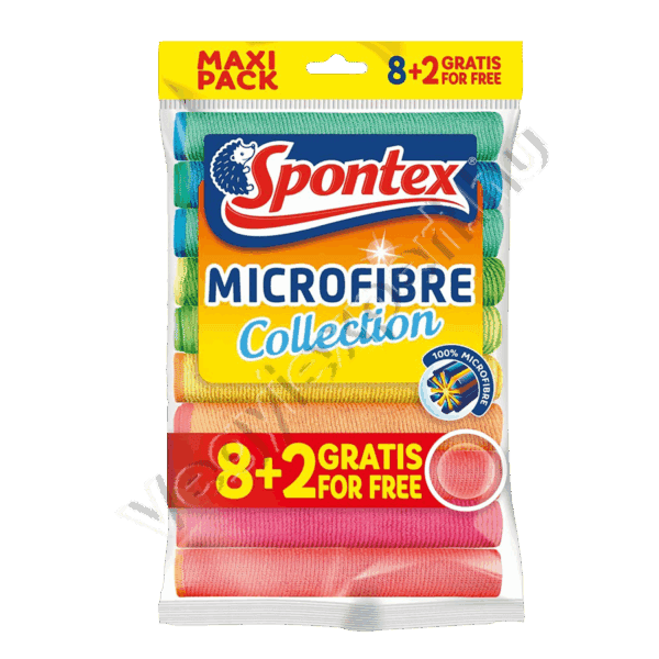 Spontex maxi pack mikroszálas kendő 8+2 db