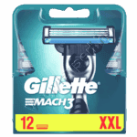 Gillette Mach3 borotvabetét 12 db – XXL csomag a hosszan tartó frissességért