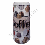 Coffee feliratos kávékapszula tartó fémdoboz – Stílusos tárolás, rendezett konyha