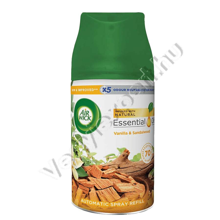 illatositok_156 Air Wick Légfrissítő Utántöltő – Vanilla & Sandalwood 250 ml - Image 1
