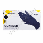 Guarder black nitril prémium púdermentes vizsgálókesztyű L 100 db