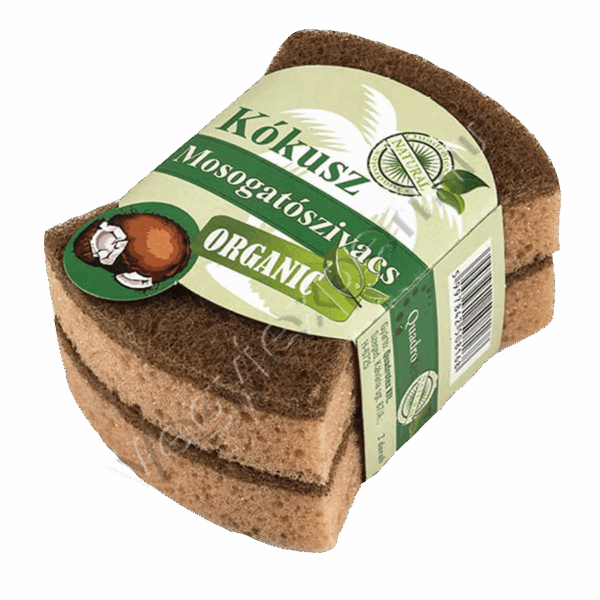 Kókusz Mosogatószivacs Organic 2 db