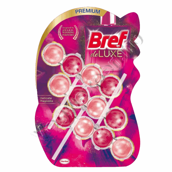 Bref De Luxe WC frissítő Delicate Magnolia 150 g (3 x 50 g)