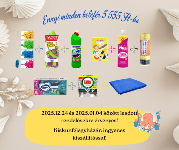 Ötös lottó nélkül is nyerő takarítócsomag