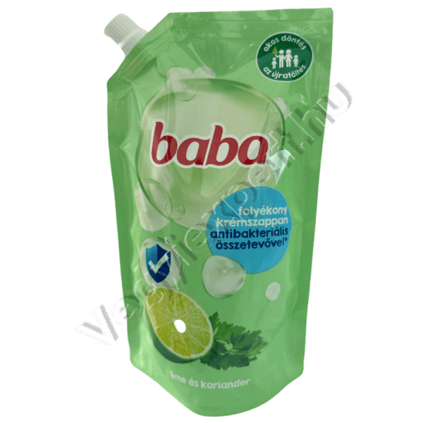 Baba folyékony szappan utántöltő antibakteriális, lime és koriander 500 ml