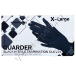Guarder black nitril prémium púdermentes vizsgálókesztyű 3,6 g/db XL 100 db