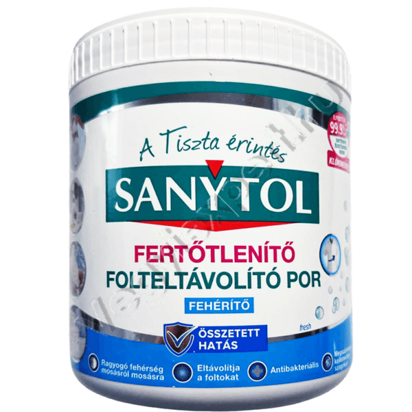 Sanytol Fertőtlenítő Folteltávolító Por fehérítő 450 g