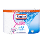 Regina Ultr'absorb konyhai papírtörlő 3 tekercs – 3 rétegű, extra nedvszívó megoldás a mindennapokra