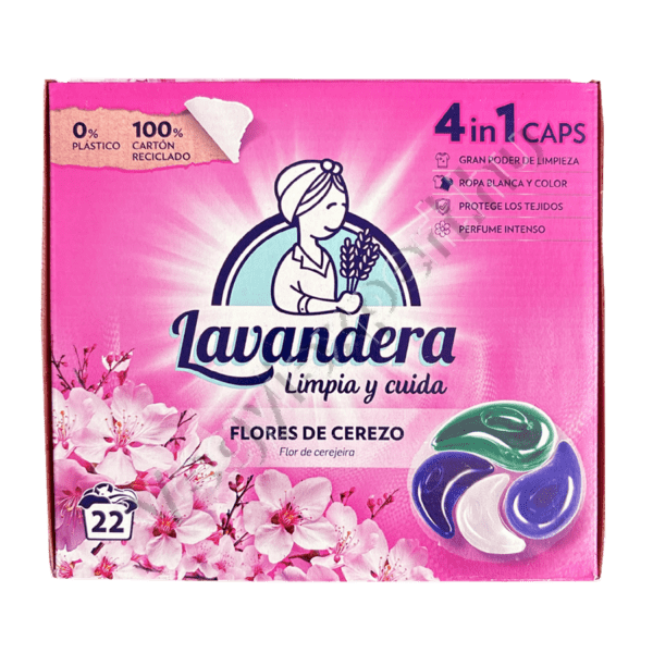 Lavandera 4+1  Mosókapszula univerzal cseresznyevirág 22 db