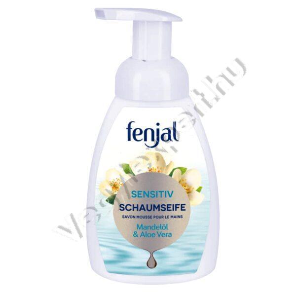 Fenjal Sensitive Folyékony Habszappan 250 ml – Mandulaolaj és Aloe Vera a kíméletes tisztaságért