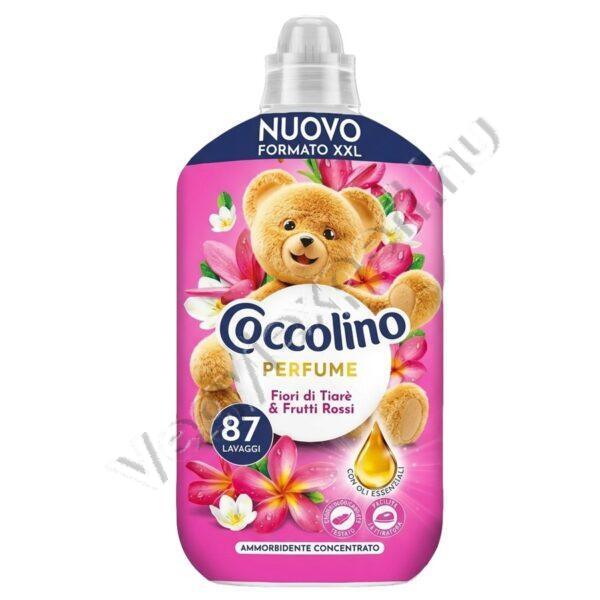 Coccolino Perfume Fiori di Tiaré & Frutti Rossi Öblítőkoncentrátum 1,827 L-Trópusi kényeztetés és olasz minőség