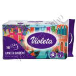 Violeta Premium Limited Edition toalettpapír – Parfümmentes, 3 rétegű, 16 tekercs