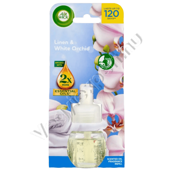 Air Wick Elektromos Illatosító Utántöltő Linen & White Orchid 19 ml